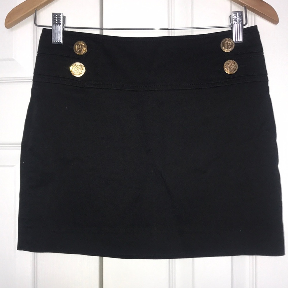 Express, black mini skirt